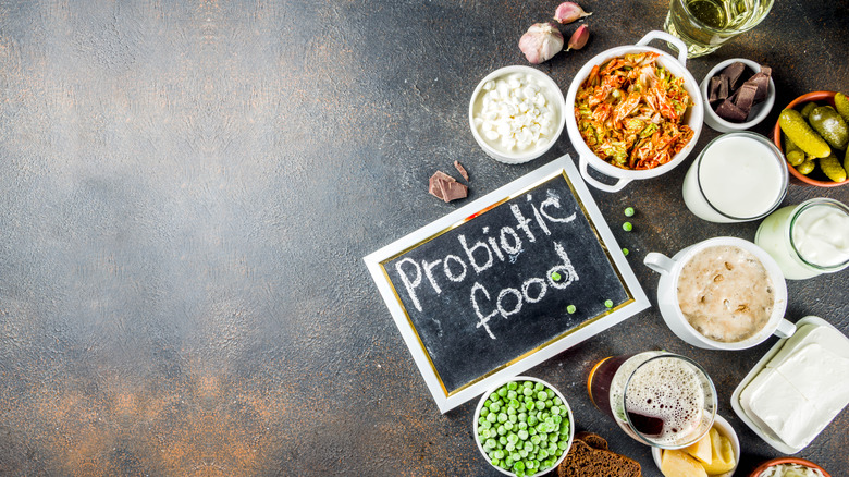 Kimchi among other probiotics
