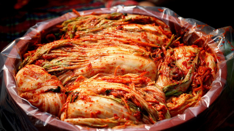 Kimchi in a bowl