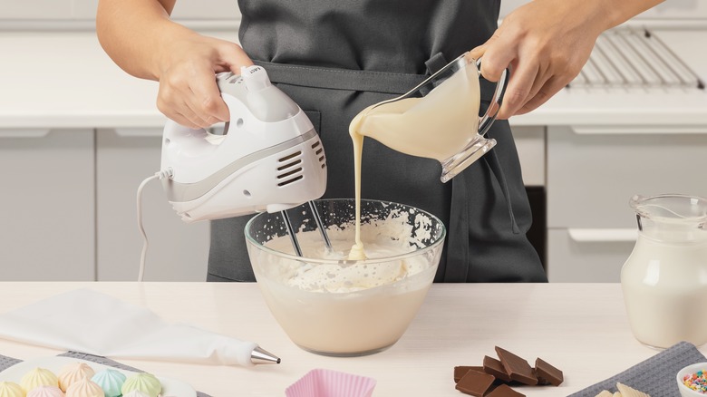 making fresh whipped cream