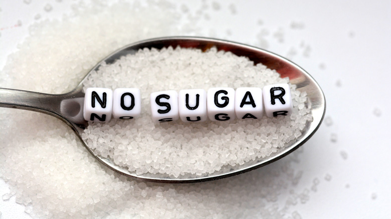 no sugar blocks on spoon