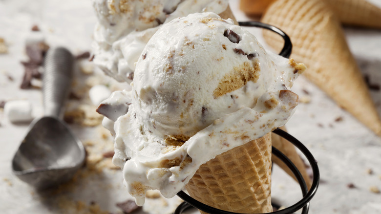 Gourmet ice cream cone