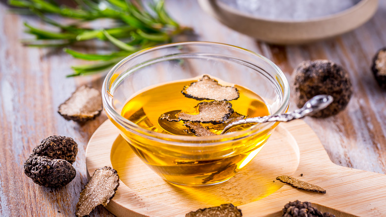 bowl of truffle oil