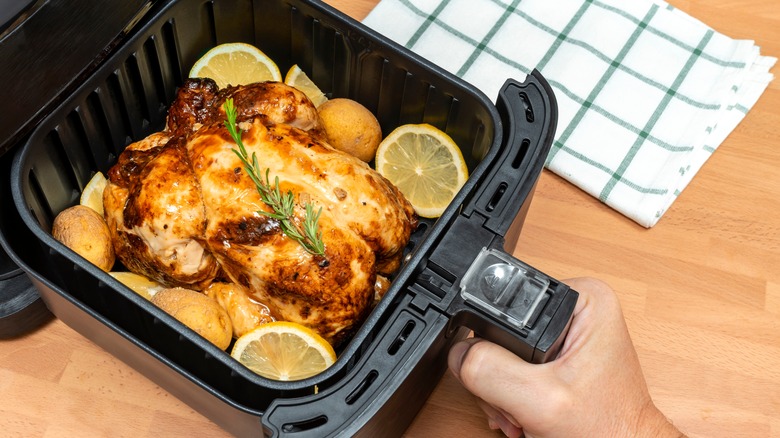whole chicken cooked in air fryer