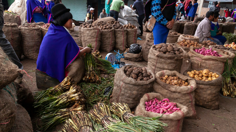 Selling sweet potatoes