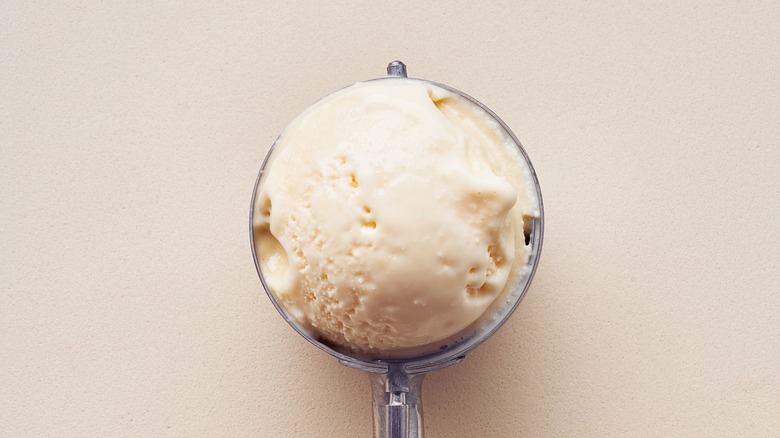 scoop of vanilla ice cream