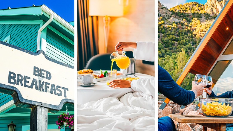 Bed and breakfast collage