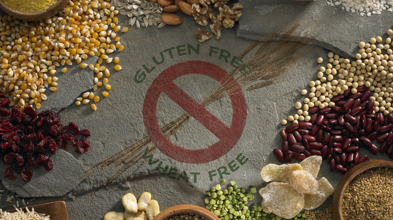 Gluten-free collage on stone