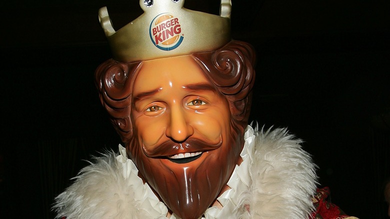 burger king mascot smiling