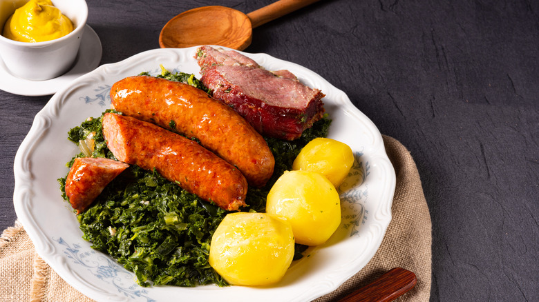 pinkel with kale