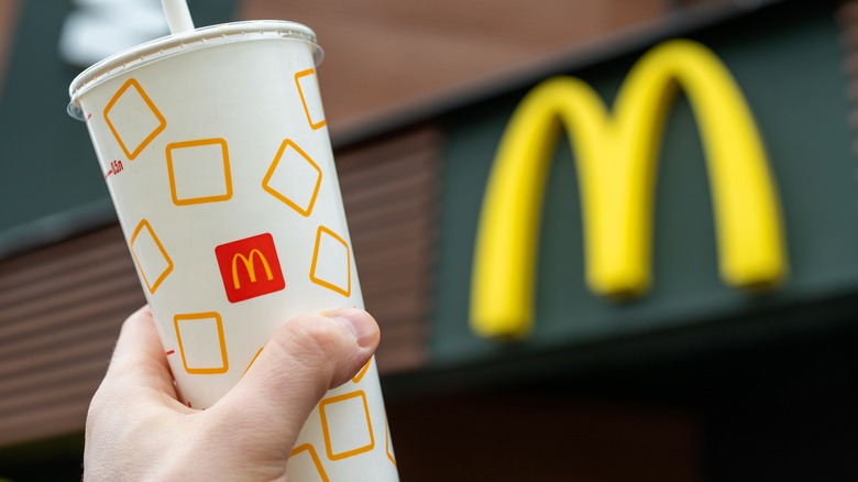 McDonald's and soft drink cup