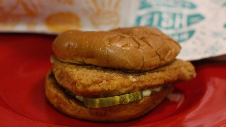 Popeyes Flounder Fish Sandwich