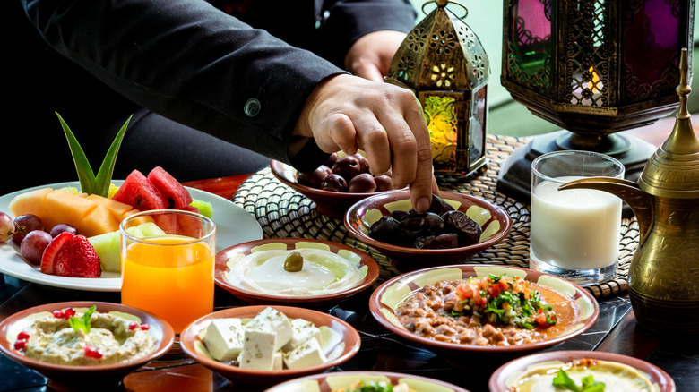 Suhoor breakfast table
