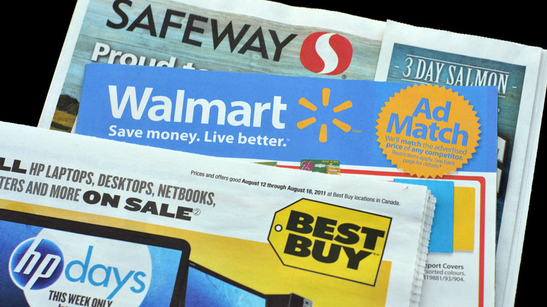 weekly ads from various stores