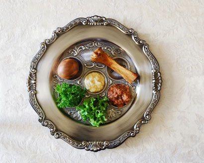 A traditional Passover Seder Plate