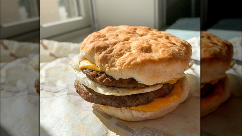 Biscuitville sausage biscuit