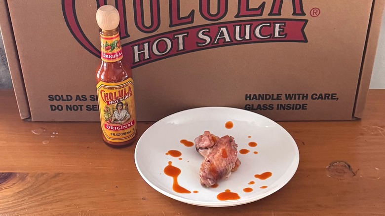 Cholula Original hot sauce and wings