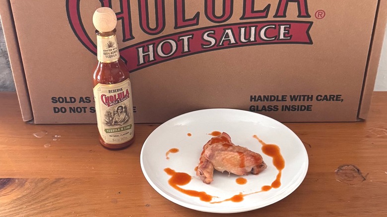 Cholula Tequila & Lime Reserva hot sauce and wings