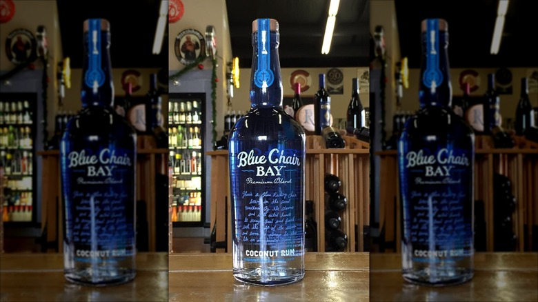 Bottle of Blue Chair Bay Premium Blend Coconut Rum
