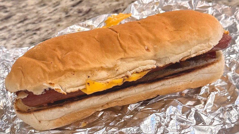 Bacon Cheese Dog from Five Guys