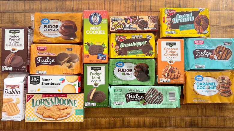 Packages of cookies