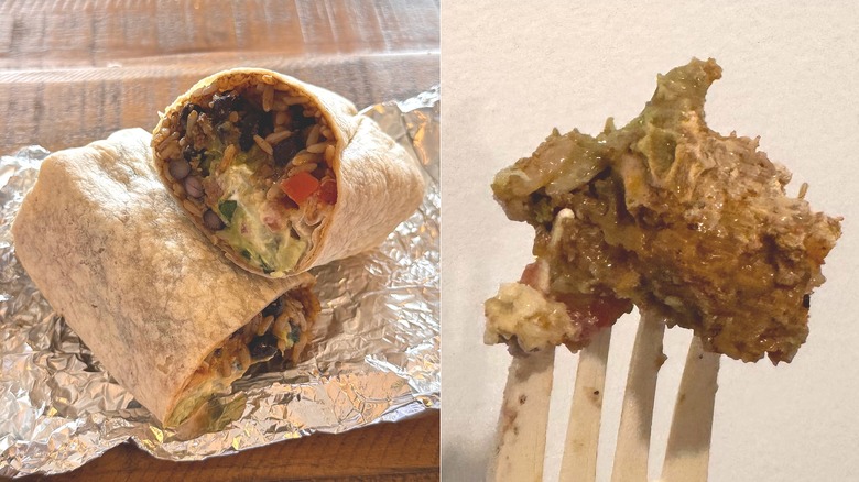 Moe's Homewrecker burrito with ground beef