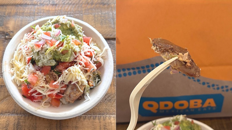Pulled Pork mini bowl from Qdoba