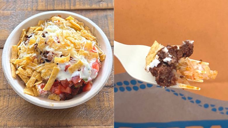Seasoned Ground Beef mini bowl from Qdoba
