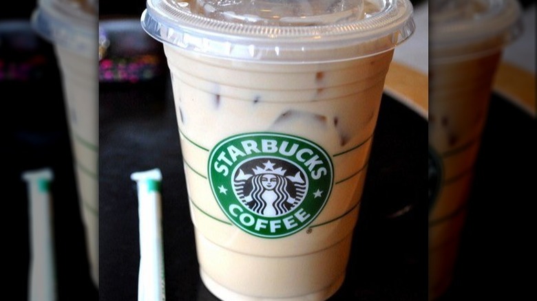 iced white mocha from Starbucks