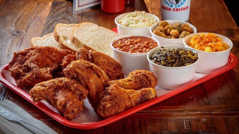 fried chicken platter