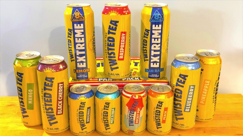 Cans of Twisted Tea