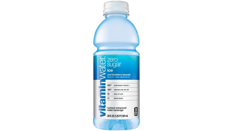 A 12-pack of Vitaminwater Ice against a white background