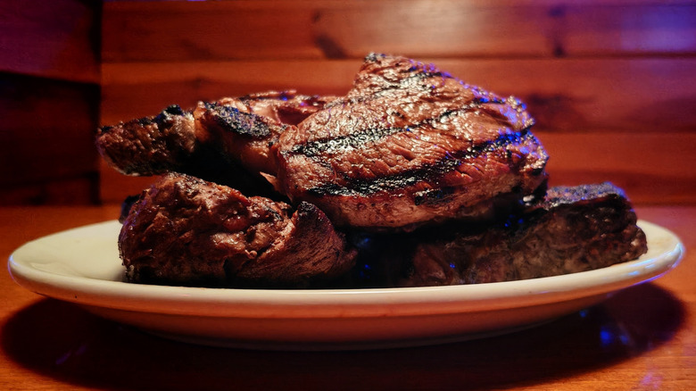 Texas Roadhouse steaks on plate