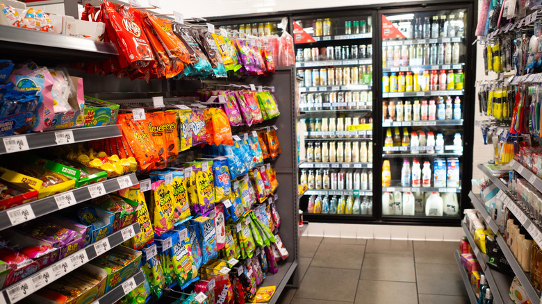 7-Eleven aisle in LA