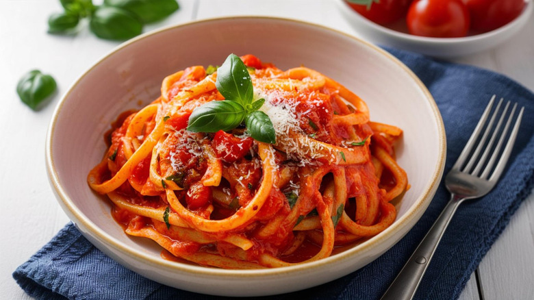 Plate of spaghetti
