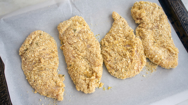 Breaded meat cutlets