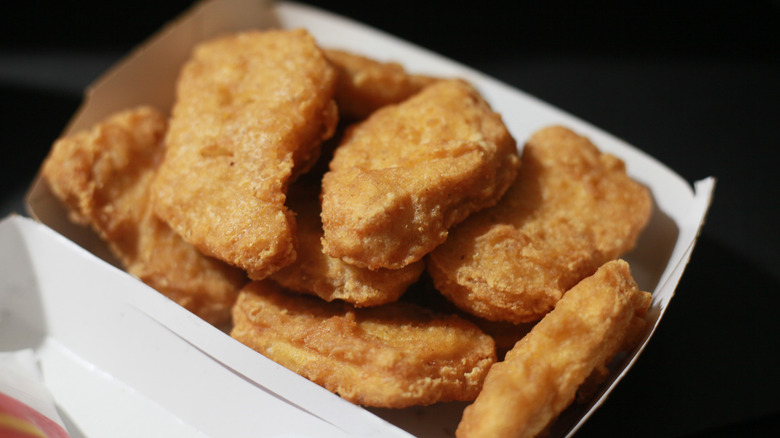 Chicken nuggets in a box
