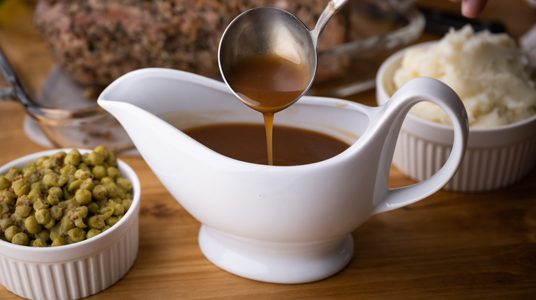 Gravy in gravy boat