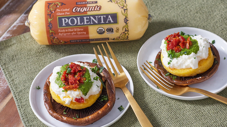 Trader Joe's organic polenta tube