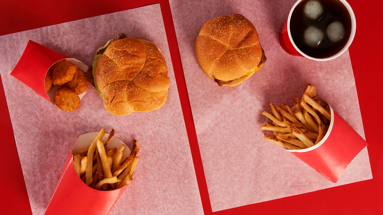 top view Wendy's combos