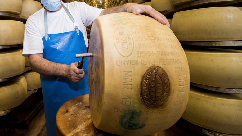 Authentic parmigiano reggiano 