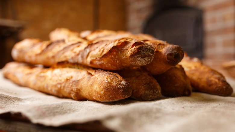 assortment of baguettes on paper