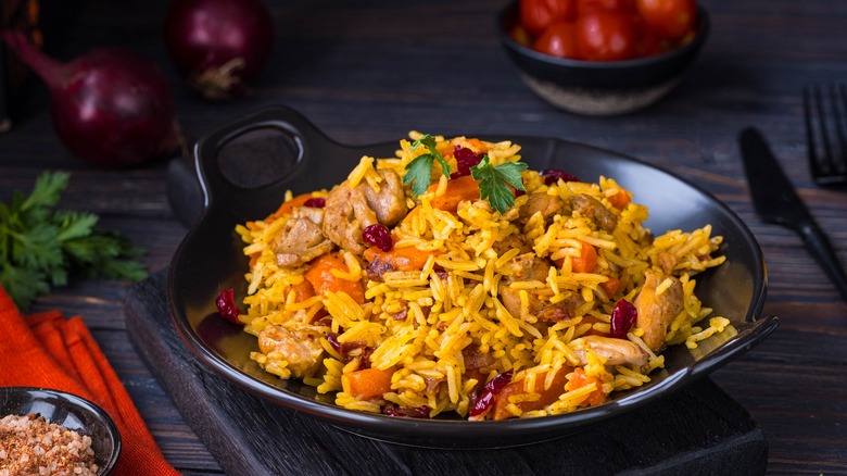 A dish of pilaf