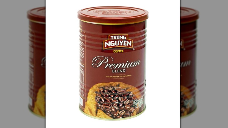A can of Trung Nguyen premium ground coffee