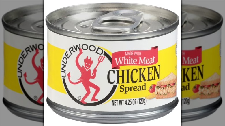 Can of Underwood Chicken Spread