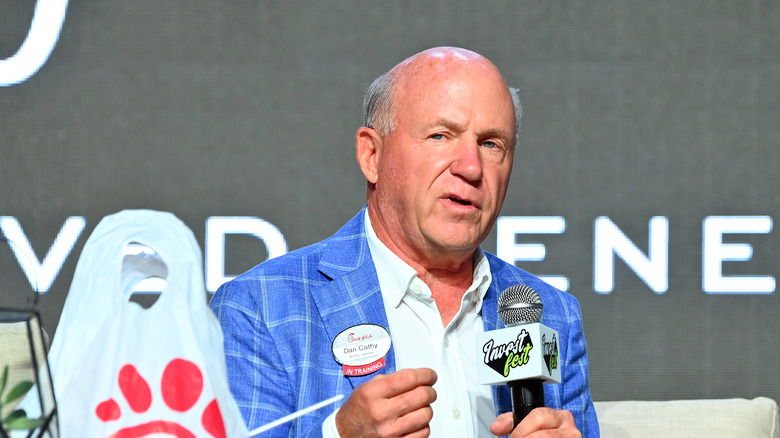 Dan Cathy talking