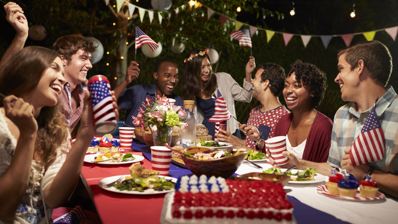 friends celebrating Independence Day
