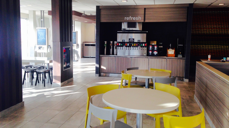 interior of McDonald's