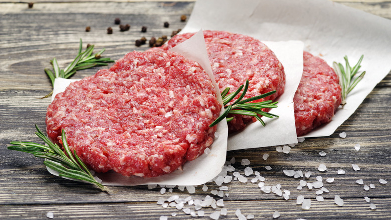 patties with salt and pepper