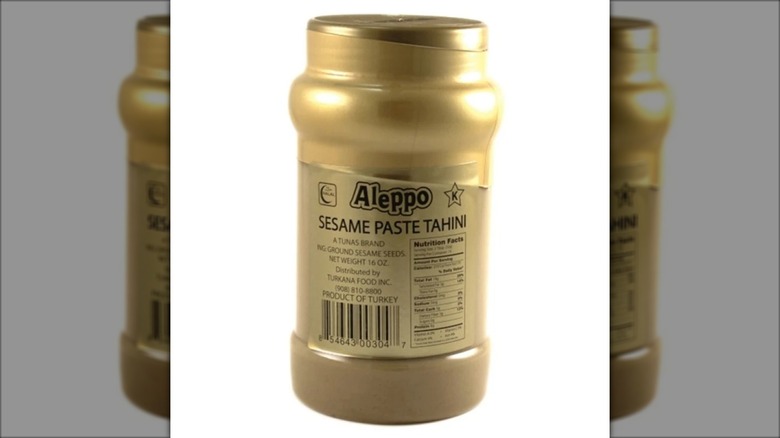Aleppo sesame paste tahini jar