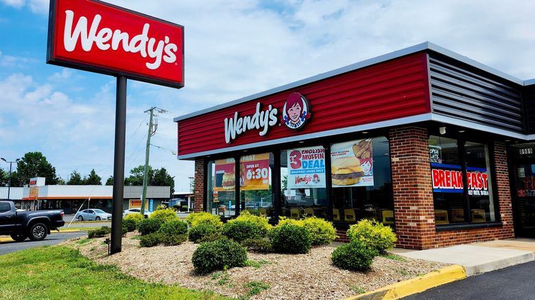 Wendy's storefront daytime